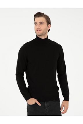 پلیور مشکی مردانه ساده Pierre Cardin - کد 865482244