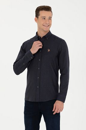 پیراهن سرمه ای مردانه اسلیم فیت U.S. Polo Assn. - کد 861358843