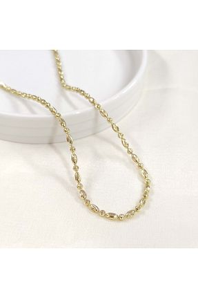 گردنبند جواهر صورتی زنانه برنجی Güler Yüzlü Silver - کد 849644899