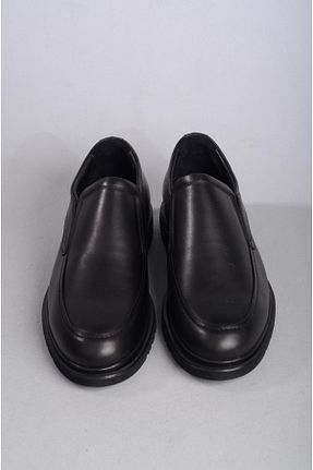 کفش کژوال مشکی مردانه چرم خالص SEÇ KUNDURA - کد 769771719