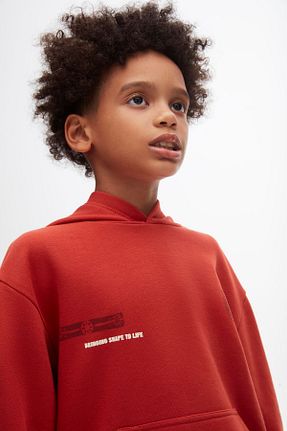 سوئیشرت قرمز بچه گانه ساده Nk Kids - کد 859689490