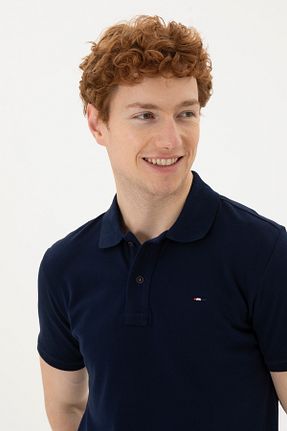 پولوشرت سرمه ای مردانه پارچه ای U.S. Polo Assn. - کد 829361816