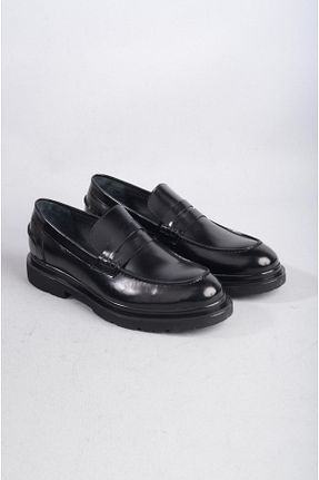 کفش کژوال مشکی مردانه پاشنه کوتاه (1 - 4 سانتی متر) SEÇ KUNDURA - کد 772856888