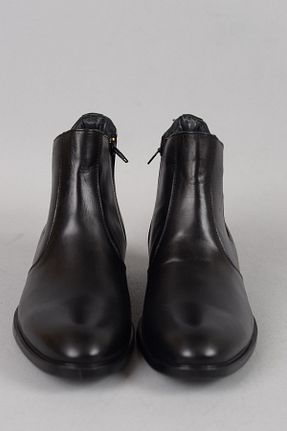 بوت / نیم بوت مشکی مردانه چرم خالص SEÇ KUNDURA - کد 457613300