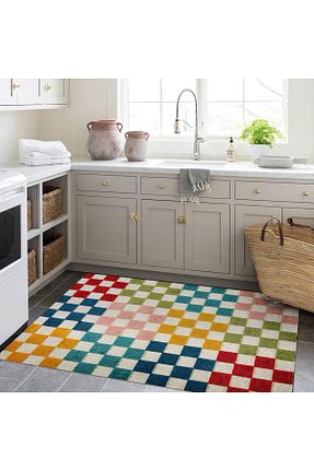 فرش رنگی قابل شستشو Rugs Modern Halı - کد 861415187