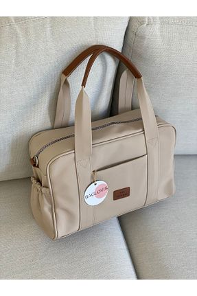 کیف دوشی بژ زنانه چرم مصنوعی BAGLOVİS - کد 794452817