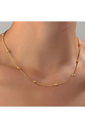 گردنبند استیل ( فولاد ) طلائی زنانه استیل (فولاد) SE Jewellery - کد 851712103