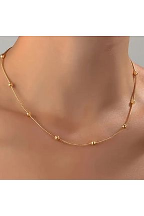 گردنبند استیل ( فولاد ) طلائی زنانه استیل (فولاد) SE Jewellery - کد 851712103