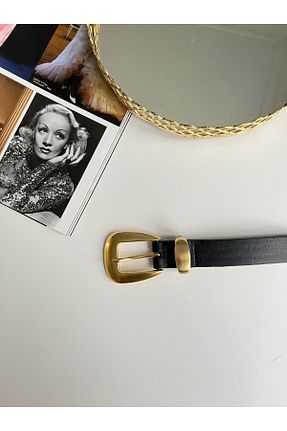 کمربند مشکی زنانه چرم مصنوعی Babydoll Bag - کد 861438563