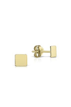 گوشواره طلا زرد زنانه 14 عیار MİNİMAL - کد 861529074