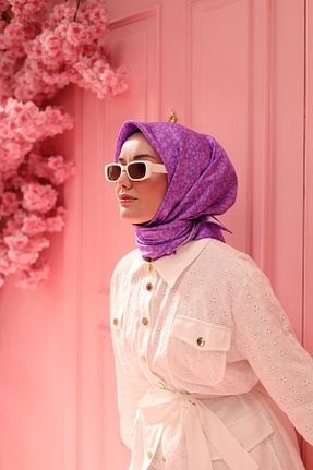 روسری رنگی İpek Tivil Silk Home - کد 856841853