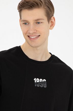 تیشرت مشکی مردانه یقه دوچرخه U.S. Polo Assn. - کد 832896610