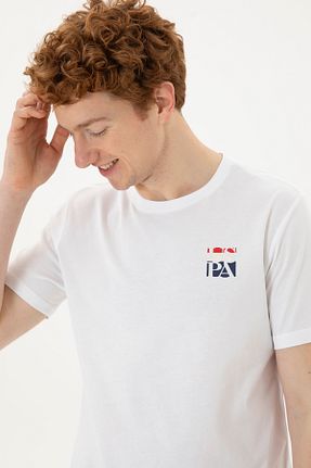 تیشرت سفید مردانه رگولار U.S. Polo Assn. - کد 832948532