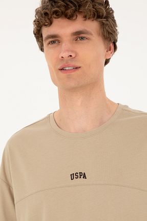 تیشرت خاکی مردانه یقه دوچرخه U.S. Polo Assn. - کد 846438116