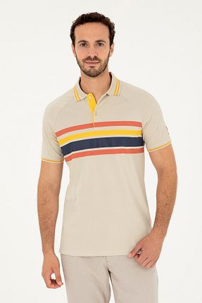 پولوشرت بژ مردانه پارچه U.S. Polo Assn. - کد 846531842