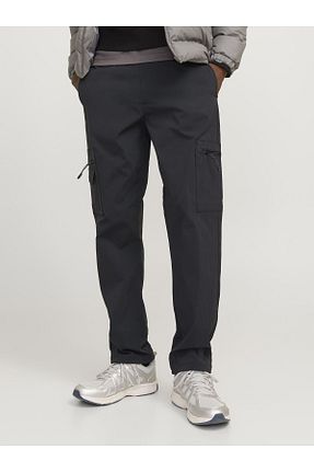 شلوار مشکی مردانه الاستین Jack & Jones - کد 861496461