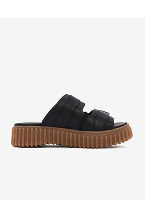 صندل مشکی زنانه پاشنه ضخیم CLARKS - کد 831964887