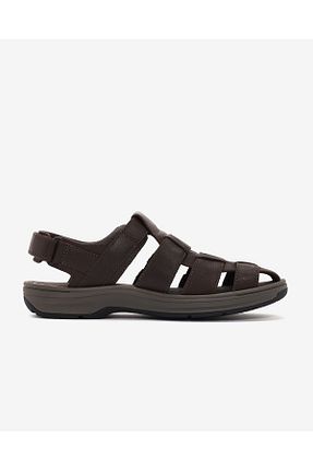 صندل قهوه ای مردانه پاشنه تخت CLARKS - کد 830858112