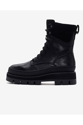بوت / نیم بوت مشکی زنانه پاشنه تخت CLARKS - کد 792350555