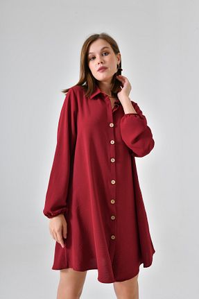 تونیک زرشکی زنانه بافتنی Saade - کد 767278758