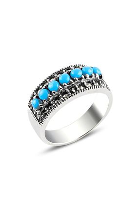 انگشتر نقره آبی زنانه زیرکن silverlina - کد 346089137