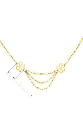 گردنبند طلا زرد زنانه 14 عیار MİNİMAL - کد 861530948