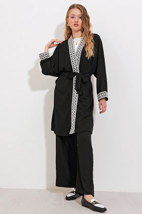 ست بالاتنه و پائین تنه مشکی زنانه جین Bigdart - کد 816383258