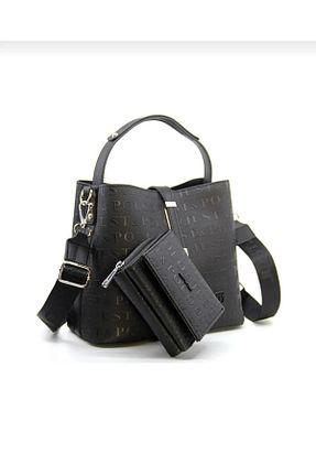کیف دوشی مشکی زنانه چرم مصنوعی Just Polo - کد 149357711