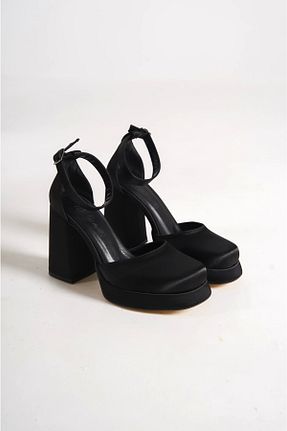 کفش پاشنه بلند کلاسیک مشکی زنانه چرم مصنوعی CAMOLLA - کد 849544339