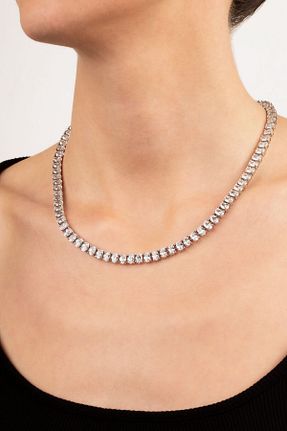 گردنبند نقره سفید زنانه 925 عیار So Chic - کد 450589797