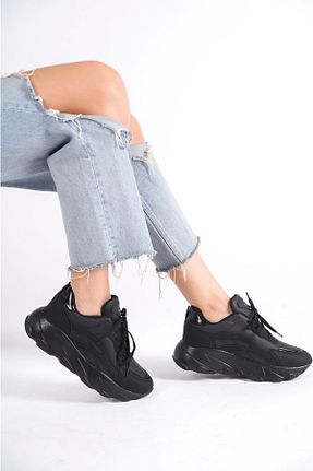کفش اسنیکر مشکی زنانه بند دار CAMOLLA - کد 850223376