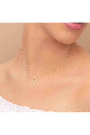 گردنبند طلا زرد زنانه 14 عیار MİNİMAL - کد 861543985