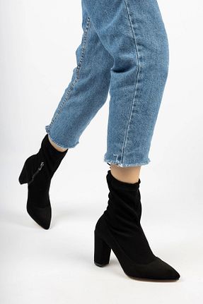 بوت / نیم بوت مشکی زنانه جیر CAMOLLA - کد 850437756