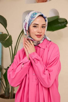 روسری فیروزه ای پنبه ای İpekhan - کد 681110029