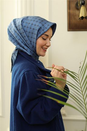 روسری سرمه ای İpek Tivil Silk Home - کد 452315229