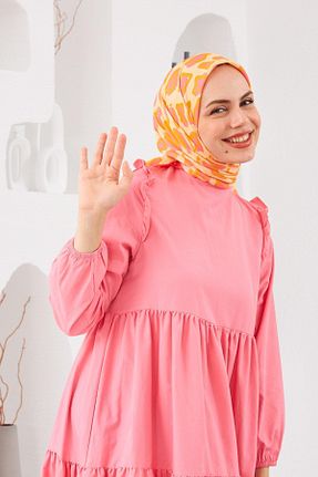 روسری نارنجی پنبه ای İpekhan - کد 752836625