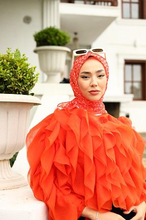 روسری قرمز پنبه ای Silk Home - کد 844714047
