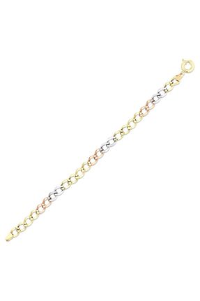 دستبند طلا زرد زنانه 14 عیار Assos Pırlanta - کد 861560310