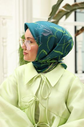 روسری سبز İpek Tivil Silk Home - کد 833711249