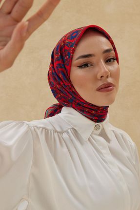 روسری آبی پنبه ای Silk Home - کد 769973452