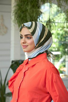 روسری آبی پنبه ای İpekhan - کد 832755937