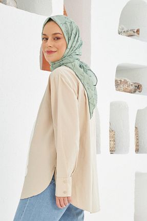 روسری سبز پنبه ای İpekhan - کد 447172053