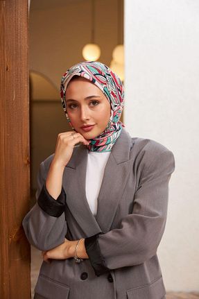 روسری صورتی پنبه ای İpekhan - کد 780046991