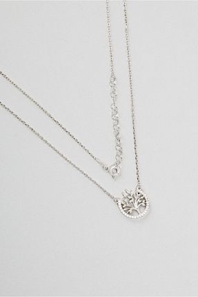 گردنبند نقره سفید زنانه 925 عیار So Chic - کد 307090458