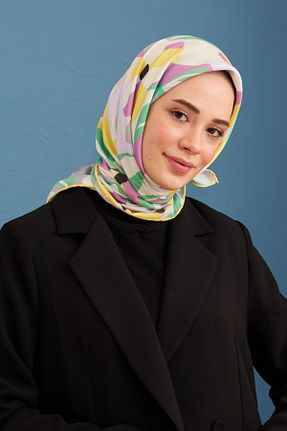 روسری سفید پنبه ای İpekhan - کد 648330328