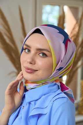 روسری صورتی پنبه ای İpekhan - کد 832756831