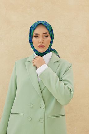 روسری سرمه ای پنبه ای Silk Home - کد 769970394