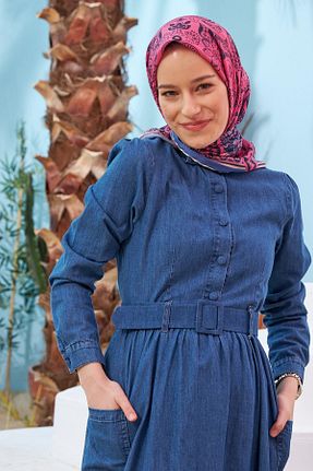 روسری صورتی پنبه ای İpekhan - کد 329989951