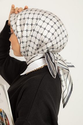 روسری سفید İpek Tivil Silk Home - کد 452318725