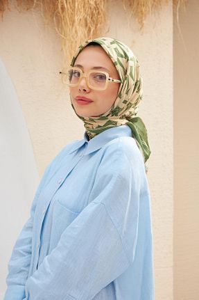 روسری سبز پنبه ای İpekhan - کد 745943125